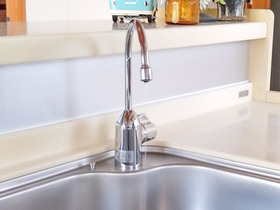 小工事使いやすいキッチン水栓
